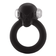 Vibrační erekční kroužek Shadow Skull Black