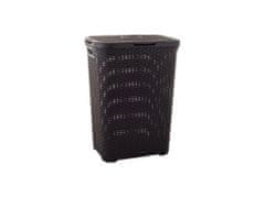 Curver Koš na špinavé prádlo RATTAN 40l 45x27x62cm plastový, HN