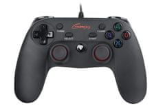 Genesis Drátový gamepad P65, pro PS3/PC, vibrace