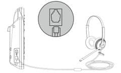 YEALINK YHS34 Dual náhlavní souprava na obě uši s QD-RJ9 konektory