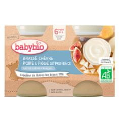 Babybio Brassé z kozího mléka hruška fík 2x 130 g