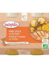 Babybio Menu sladká kukuřice s kuřecím masem 2x 200 g