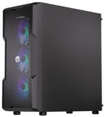 Endorfy skříň Regnum 400 ARGB / ATX / 4x120mm ARGB / 2xUSB / prosklená bočnice / černá