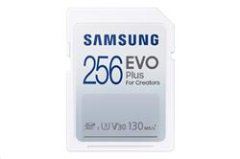 Samsung paměťová karta 256GB EVO Plus SDXC CL10, U3, V30 (čtení až 130MB/s)