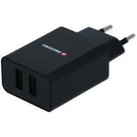 SWISSTEN SÍŤ.2xUSB 21A+ KAB.USB/MICR.USB