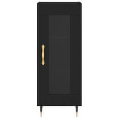 Greatstore Skříň highboard černá 34,5 x 34 x 180 cm kompozitní dřevo