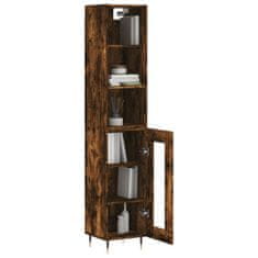 Greatstore Skříň highboard kouřový dub 34,5 x 34 x 180 cm kompozitní dřevo