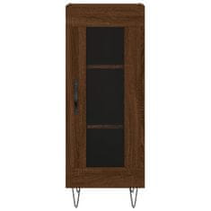 Vidaxl Skříň highboard hnědý dub 34,5 x 34 x 180 cm kompozitní dřevo