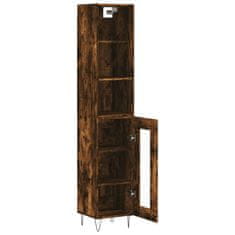 Greatstore Skříň highboard kouřový dub 34,5 x 34 x 180 cm kompozitní dřevo