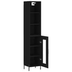 Vidaxl Skříň highboard černá 34,5 x 34 x 180 cm kompozitní dřevo