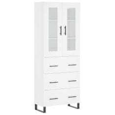 Vidaxl Skříň highboard bílá 69,5 x 34 x 180 cm kompozitní dřevo