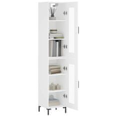 Greatstore Skříň highboard bílá 34,5 x 34 x 180 cm kompozitní dřevo