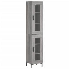 Vidaxl Skříň highboard šedá sonoma 34,5 x 34 x 180 cm kompozitní dřevo