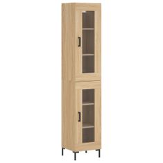 Vidaxl Skříň highboard dub sonoma 34,5 x 34 x 180 cm kompozitní dřevo