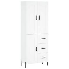 Greatstore Skříň highboard bílá 69,5 x 34 x 180 cm kompozitní dřevo