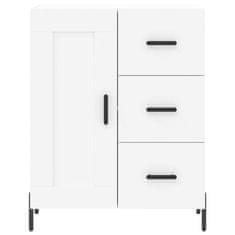 Greatstore Skříň highboard bílá 69,5 x 34 x 180 cm kompozitní dřevo