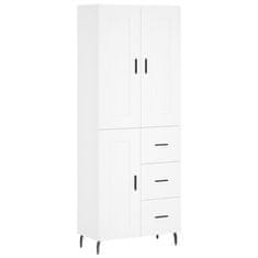 Vidaxl Skříň highboard bílá 69,5 x 34 x 180 cm kompozitní dřevo