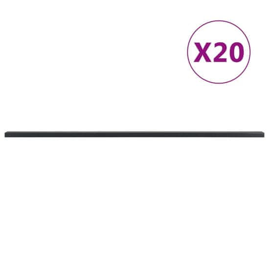 Vidaxl Plotové sloupky 20 ks šedé 260 cm ocel