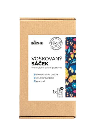 BeePack Voskový sáček Beepack - NOČNÍ LES – M