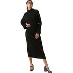 Vero Moda Dámské šaty VMWIELD Slim Fit 10296782 Black (Velikost S)