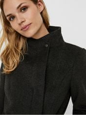 Vero Moda Dámský kabát VMTWODOPE 10237744 Dark Grey Melange (Velikost XL)