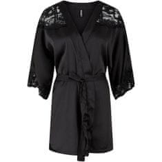 Pieces Dámský župan PCESSICA 17117485 Black (Velikost S/M)