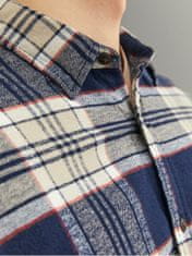 Jack&Jones Pánská košile JJPLAIN Slim Fit 12237039 Navy Blazer (Velikost S)