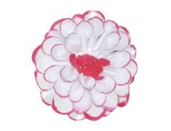 Ceramicus Květ voskový JIŘINA bílo-červená 8cm