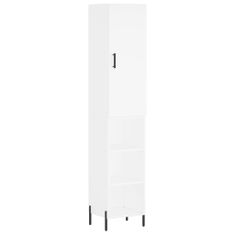 Vidaxl Skříň highboard bílá 34,5 x 34 x 180 cm kompozitní dřevo