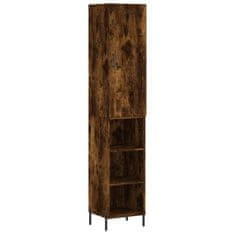 Greatstore Skříň highboard kouřový dub 34,5 x 34 x 180 cm kompozitní dřevo