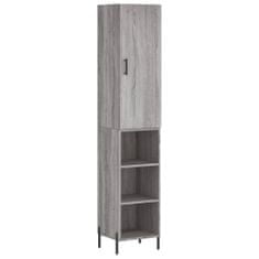 Vidaxl Skříň highboard šedá sonoma 34,5 x 34 x 180 cm kompozitní dřevo