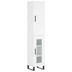 Vidaxl Skříň highboard bílá 34,5 x 34 x 180 cm kompozitní dřevo