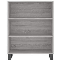 Greatstore Skříň highboard šedá sonoma 69,5 x 34 x 180 cm kompozitní dřevo