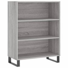 Greatstore Skříň highboard šedá sonoma 69,5 x 34 x 180 cm kompozitní dřevo