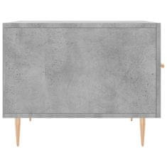 Greatstore Konferenční stolky 2 ks betonově šedé 50 x 50 x 40 cm kompozit