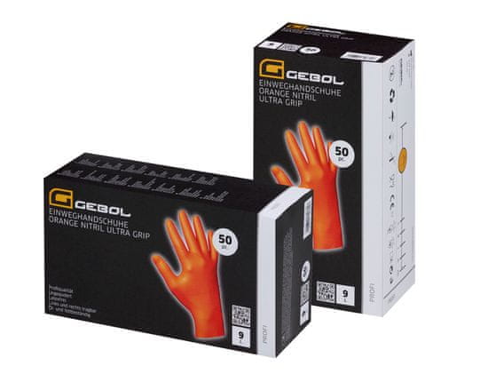 Ceramicus Rukavice ORANGE NITRIL ULTRA GRIP pracovní velikost XXL 50ks