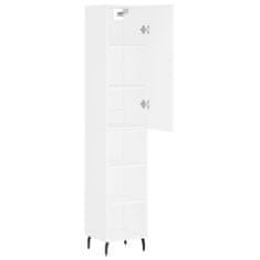 Vidaxl Skříň highboard bílá 34,5 x 34 x 180 cm kompozitní dřevo