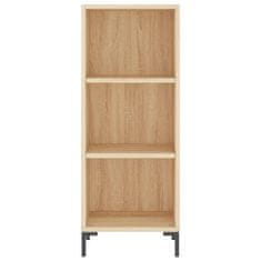 Greatstore Skříň highboard dub sonoma 34,5 x 34 x 180 cm kompozitní dřevo