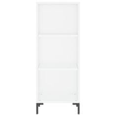 Greatstore Skříň highboard bílá 34,5 x 34 x 180 cm kompozitní dřevo