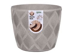 Ceramicus Obal na květník PETIT ECO FLOW plastový šedý d13x11cm