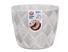 Ceramicus Obal na květník PETIT ECO FLOW plastový bílý d13x11cm