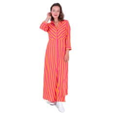 Y.A.S Dámské šaty YASSAVANNA Loose Fit 26022663 Orange Pepper (Velikost S)