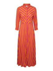 Y.A.S Dámské šaty YASSAVANNA Loose Fit 26022663 Orange Pepper (Velikost M)
