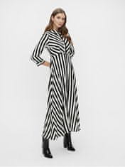 Y.A.S Dámské šaty YASSAVANNA Loose Fit 26022663 Black/W White st (Velikost XS)