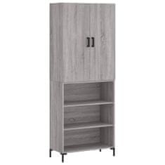 Vidaxl Skříň highboard šedá sonoma 69,5 x 34 x 180 cm kompozitní dřevo