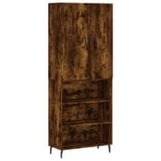 Vidaxl Skříň highboard kouřový dub 69,5 x 34 x 180 cm kompozitní dřevo