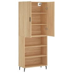 Greatstore Skříň highboard dub sonoma 69,5 x 34 x 180 cm kompozitní dřevo