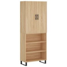 Vidaxl Skříň highboard dub sonoma 69,5 x 34 x 180 cm kompozitní dřevo