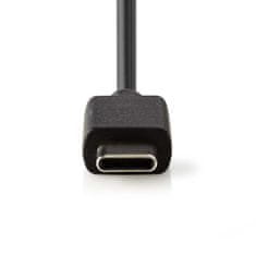 Nedis CCHAC300ABK automobilový USB nabíjecí adaptér 3.0 A s USB-C, černá