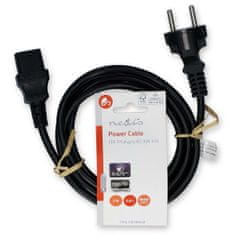 Nedis napájecí kabel zástrčka UNISCHUKO - IEC-320-C13 černý, 2 m (CEGL10030BK20)